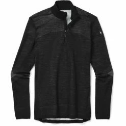 Smartwool Intraknit 200 1/4 Zip Top Men black/white