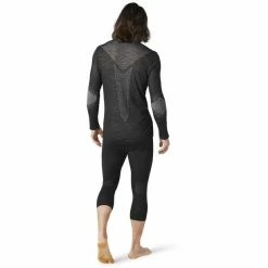 Smartwool Intraknit 200 1/4 Zip Top Men black/white -Training Shirts Shop smartwool intraknit 200 1 4 zip top men black white 3