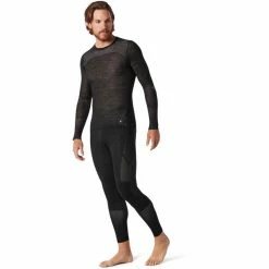 Smartwool Intraknit Merino 200 LS Crew Top Men black/white