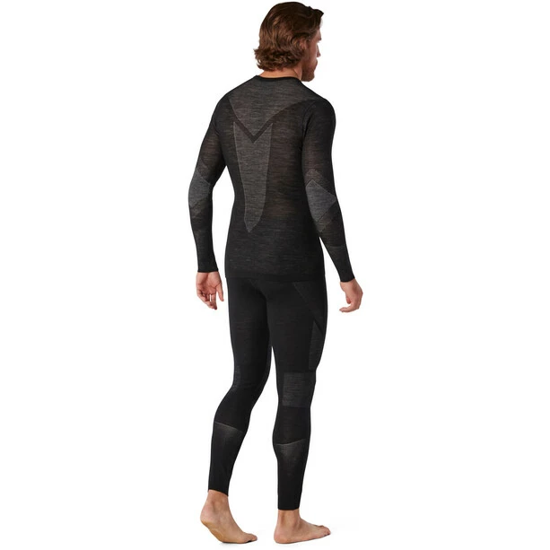 Smartwool Intraknit Merino 200 LS Crew Top Men black/white 4 Smartwool Intraknit Merino 200 LS Crew Top Men black/white - Image 2