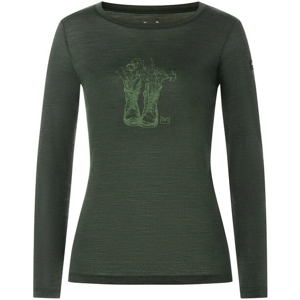 Super.natural Blossom Boots LS Shirt Women deep forest/willow brough 3 Super.natural Blossom Boots LS Shirt Women deep forest/willow brough