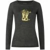 Super.natural Blossom Boots LS Shirt Women pirate grey melange/gold 1 Super.natural Blossom Boots LS Shirt Women pirate grey melange/gold -Training Shirts Shop supernatural blossom boots ls shirt women pirate grey melange gold 1