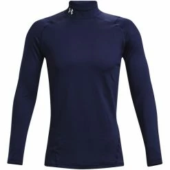 Under Armour CG Armour Fitted Mock Long Sleeve Shirt Men midnight navy