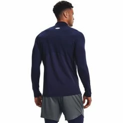 Under Armour CG Armour Fitted Mock Long Sleeve Shirt Men midnight navy -Training Shirts Shop under armour cg armour fitted mock long sleeve shirt men midnight navy 5