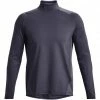 Under Armour ColdGear Rush Mock Long Sleeve Shirt Men tempered steel/black -Training Shirts Shop under armour coldgear rush mock long sleeve shirt men tempered steel black 1