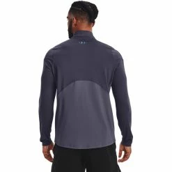 Under Armour ColdGear Rush Mock Long Sleeve Shirt Men tempered steel/black -Training Shirts Shop under armour coldgear rush mock long sleeve shirt men tempered steel black 5