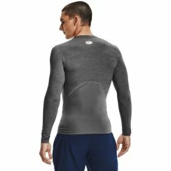 Under Armour HealGear Armour Comp Long Sleeve Shirt Men carbon heather -Training Shirts Shop under armour healgear armour comp long sleeve shirt men carbon heather 5
