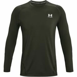Under Armour HealGear Armour Fitted Long Sleeve Shirt Men baroque green/white