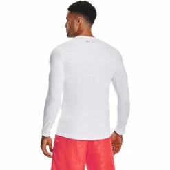 Under Armour HealGear Armour Fitted Long Sleeve Shirt Men white -Training Shirts Shop under armour healgear armour fitted long sleeve shirt men white 5