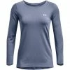 Under Armour HG Armour Long Sleeve Shirt Women aurora purple/metallic silver -Training Shirts Shop under armour hg armour long sleeve shirt women aurora purple metallic silver 1