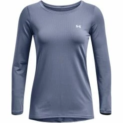 Under Armour HG Armour Long Sleeve Shirt Women aurora purple/metallic silver