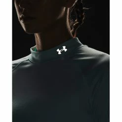 Under Armour OutRun the Cold Long Sleeve Shirt Women fuse teal/fuse teal -Training Shirts Shop under armour outrun the cold long sleeve shirt women fuse teal fuse teal 5
