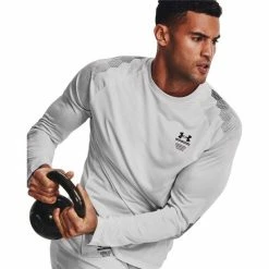 Under Armour Print Long Sleeve Shirt Men halo gray/black -Training Shirts Shop under armour print long sleeve shirt men halo gray black 5
