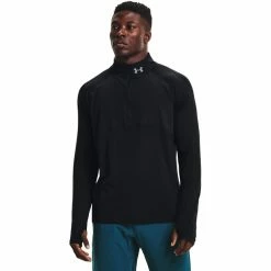 Under Armour Qualifier Run 2.0 1/2 Zip Long Sleeve Shirt Men black -Training Shirts Shop under armour qualifier run 20 1 2 zip long sleeve shirt men black 3
