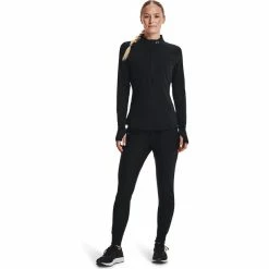 Under Armour Qualifier Run 2.0 1/2 Zip Long Sleeve Shirt Women black -Training Shirts Shop under armour qualifier run 20 1 2 zip long sleeve shirt women black 4