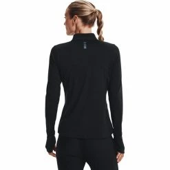 Under Armour Qualifier Run 2.0 1/2 Zip Long Sleeve Shirt Women black -Training Shirts Shop under armour qualifier run 20 1 2 zip long sleeve shirt women black 5