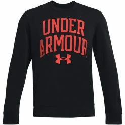 Under Armour Rival Terry Crew Long Sleeve Shirt Men black