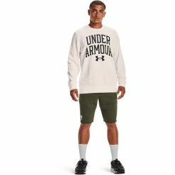 Under Armour Rival Terry Crew Long Sleeve Shirt Men onyx white -Training Shirts Shop under armour rival terry crew long sleeve shirt men onyx white 4