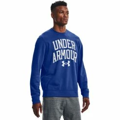 Under Armour Rival Terry Crew Long Sleeve Shirt Men tech blue -Training Shirts Shop under armour rival terry crew long sleeve shirt men tech blue 3