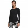 Under Armour Rush Long Sleeve Shirt Women black/iridescent -Training Shirts Shop under armour rush long sleeve shirt women black iridescent 1