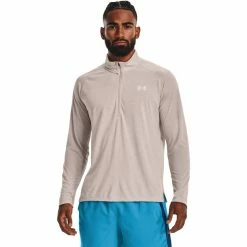 Under Armour Streaker HZ Long Sleeve Shirt Men ghost gray/ghost gray/reflective -Training Shirts Shop under armour streaker hz long sleeve shirt men ghost gray ghost gray reflective 3