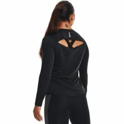Under Armour Streaker Long Sleeve Shirt Women black/black -Training Shirts Shop under armour streaker long sleeve shirt women black black 3
