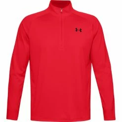 Under Armour Tech 2.0 1/2 Zip Long Sleeve Shirt Men red/black