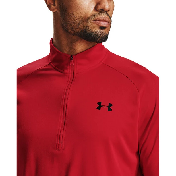 Under Armour Tech 2.0 1/2 Zip Long Sleeve Shirt Men red/black 8 Under Armour Tech 2.0 1/2 Zip Long Sleeve Shirt Men red/black - Image 6