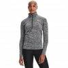 Under Armour Tech Twist 1/2 Zip Long Sleeve Shirt Women black/metallic silver -Training Shirts Shop under armour tech twist 1 2 zip long sleeve shirt women black metallic silver 1