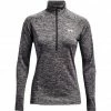 Under Armour Tech Twist 1/2 Zip Long Sleeve Shirt Women jet gray/gray wolf/metallic silver