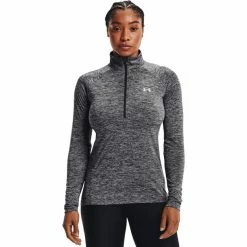 Under Armour Tech Twist 1/2 Zip Long Sleeve Shirt Women jet gray/gray wolf/metallic silver 10 Under Armour Tech Twist 1/2 Zip Long Sleeve Shirt Women jet gray/gray wolf/metallic silver -Training Shirts Shop under armour tech twist 1 2 zip long sleeve shirt women jet gray gray wolf metallic silver 3