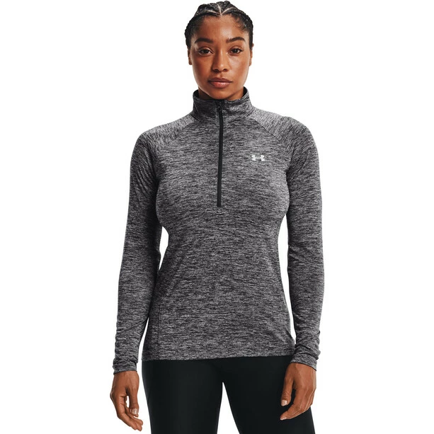 Under Armour Tech Twist 1/2 Zip Long Sleeve Shirt Women jet gray/gray wolf/metallic silver 5 Under Armour Tech Twist 1/2 Zip Long Sleeve Shirt Women jet gray/gray wolf/metallic silver - Image 3