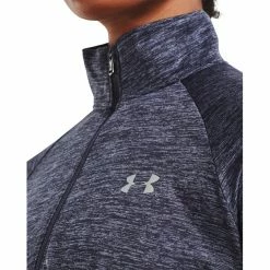 Under Armour Tech Twist 1/2 Zip Long Sleeve Shirt Women tempered steel/aurora purple -Training Shirts Shop under armour tech twist 1 2 zip long sleeve shirt women tempered steel aurora purple 6