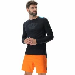 UYN Crossover Long Sleeve Shirt Men black/black -Training Shirts Shop uyn crossover long sleeve shirt men black black 5