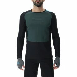 UYN Crossover Long Sleeve Shirt Men deep forest/black