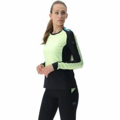 UYN Crossover Long Sleeve Shirt Women yellow/black -Training Shirts Shop uyn crossover long sleeve shirt women yellow black 3