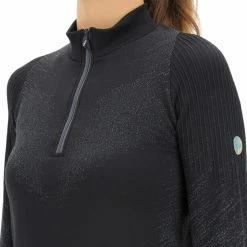 UYN Exceleration LS Zip Up Shirt Women black/cloud -Training Shirts Shop uyn exceleration ls zip up shirt women black cloud 3