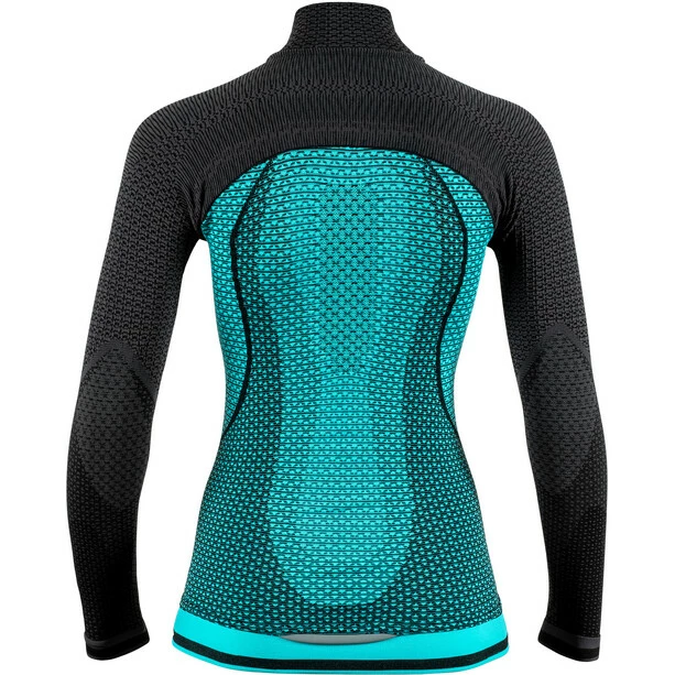 UYN Running Alpha OW LS Zip Up Shirt Women green jewel/charcoal 5 UYN Running Alpha OW LS Zip Up Shirt Women green jewel/charcoal - Image 3