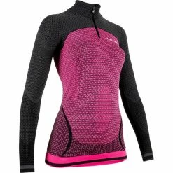 UYN Running Alpha OW LS Zip Up Shirt Women racy pink/charcoal -Training Shirts Shop uyn running alpha ow ls zip up shirt women racy pink charcoal 3