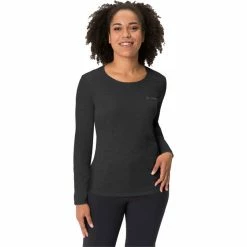 VAUDE Essential LS T-Shirt Women black -Training Shirts Shop vaude essential ls t shirt women black 3