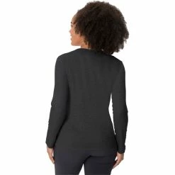 VAUDE Essential LS T-Shirt Women black -Training Shirts Shop vaude essential ls t shirt women black 4