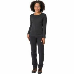 VAUDE Essential LS T-Shirt Women black -Training Shirts Shop vaude essential ls t shirt women black 5