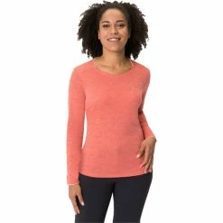 VAUDE Essential LS T-Shirt Women hotchili -Training Shirts Shop vaude essential ls t shirt women hotchili 3