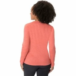 VAUDE Essential LS T-Shirt Women hotchili -Training Shirts Shop vaude essential ls t shirt women hotchili 4