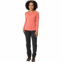 VAUDE Essential LS T-Shirt Women hotchili -Training Shirts Shop vaude essential ls t shirt women hotchili 5