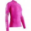 X-Bionic Effektor 4.0 Trail Run Half Zip LG SL Women flamingo pink/arctic white -Training Shirts Shop x bionic effektor 40 trail run half zip lg sl damen flamingo pink arctic white 1